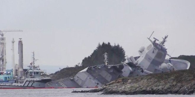 Norway S Navy Frigate Collides With Oil Tanker On Verge Of